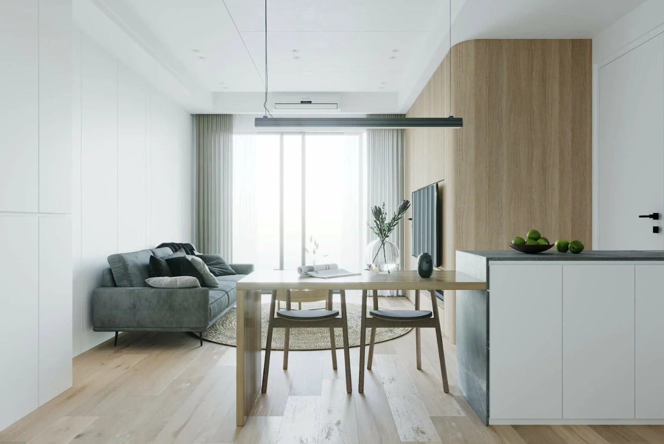 СВЕТЛАЯ КВАРТИРА С НАТУРАЛЬНЫМИ МАТЕРИАЛАМИ