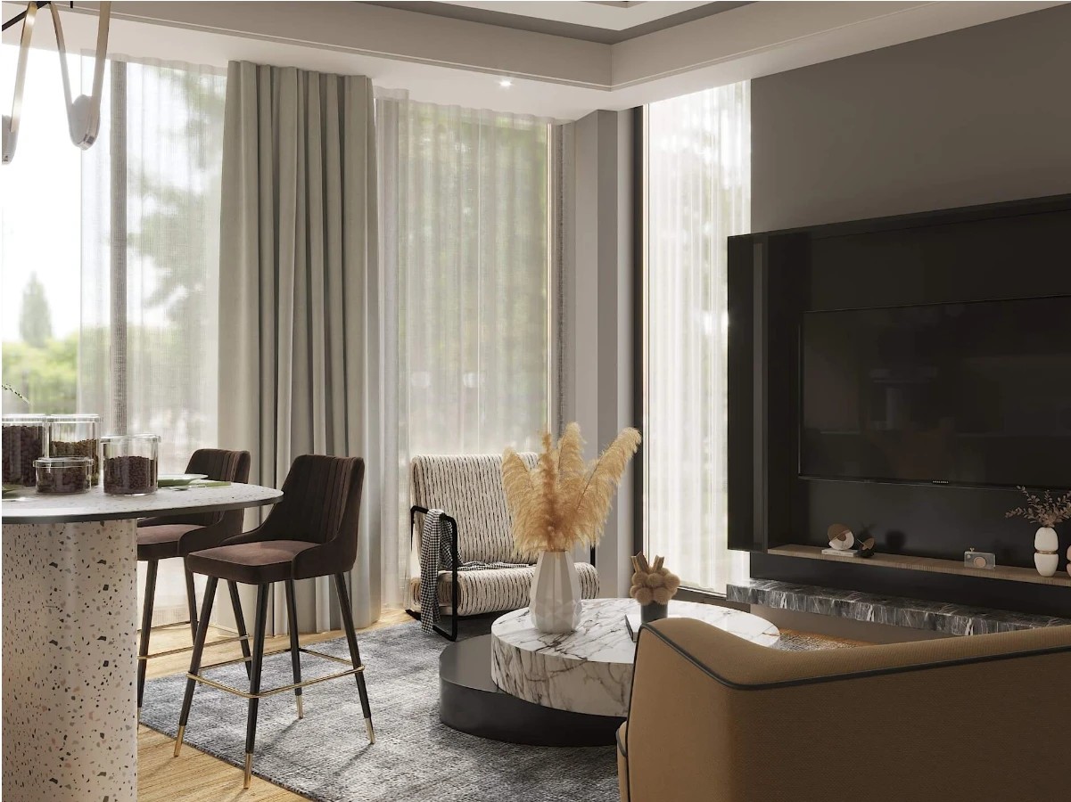 ЯРКИЕ АПАРТАМЕНТЫ С ЯРКИМИ АКЦЕНТАМИ