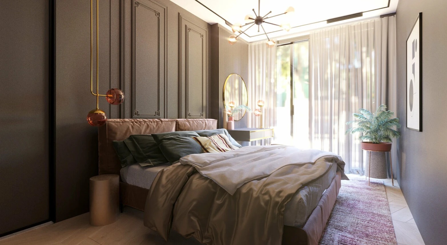 СОВРЕМЕННЫЙ ПРОЕКТ В ТЕРРАКОТОВОЙ ГАММЕ