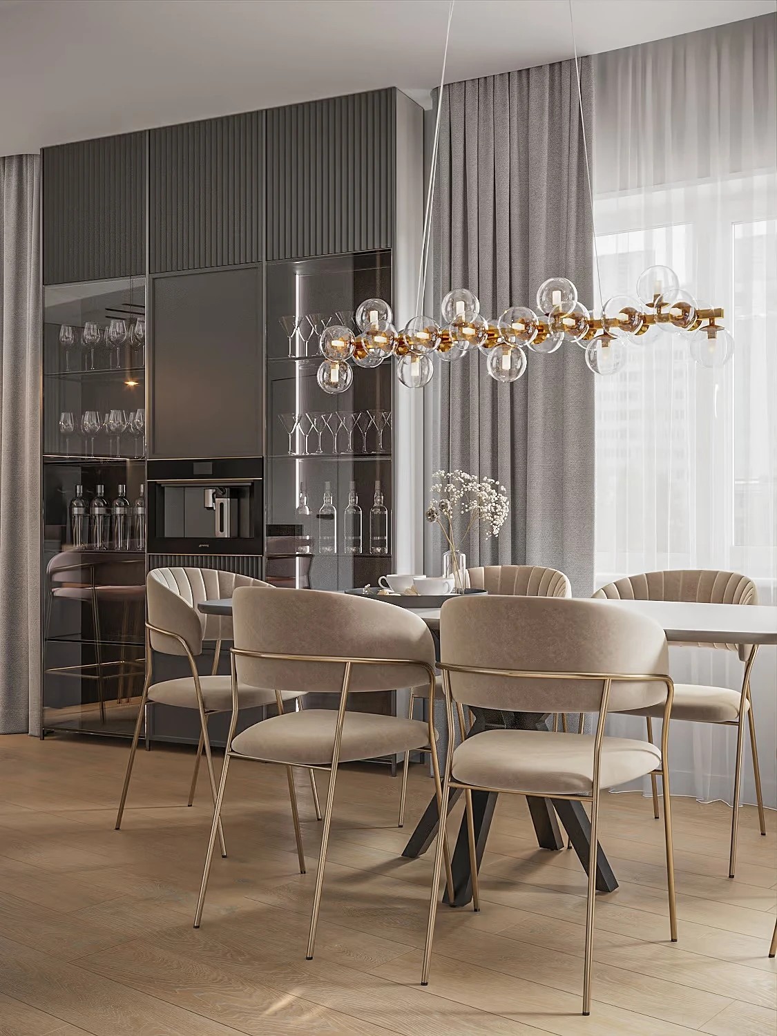 Дизайн-проект двухуровневой квартиры в разливе площадью 150 м2