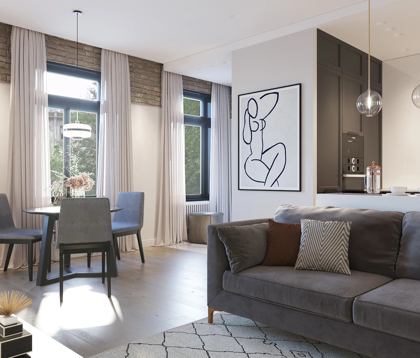 Квартира для художницы в доме 1826 года постройки