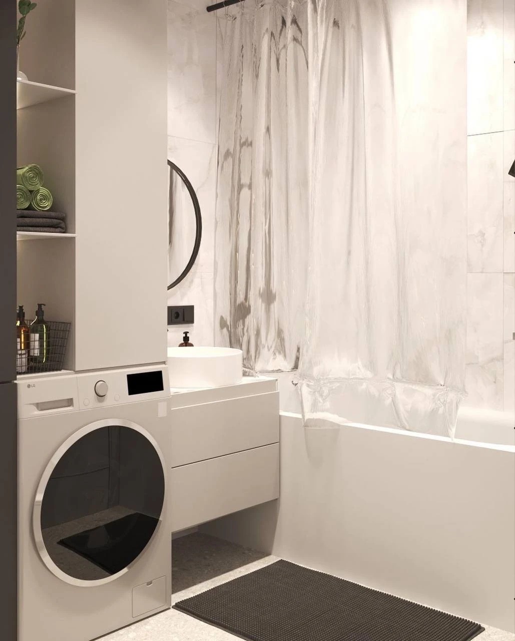 Проект санузла с современном стиле