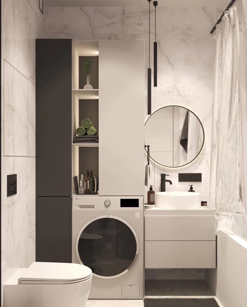 Проект санузла с современном стиле