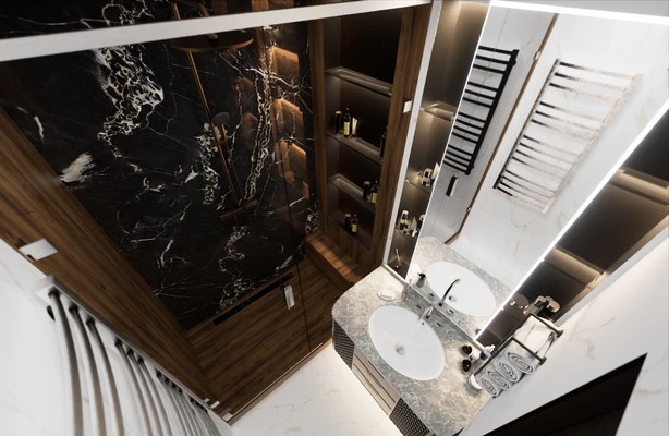 Дизайн интерьера двухуровневой квартиры в ЖК Римский