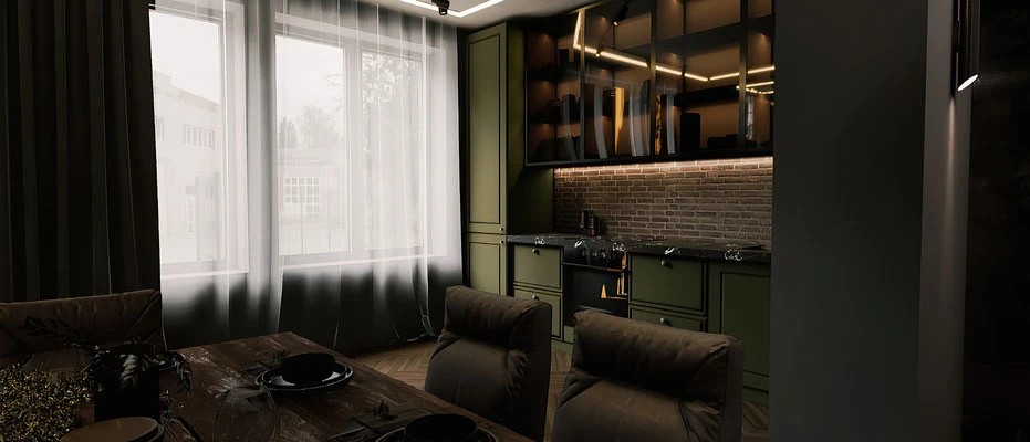 Дизайн интерьера квартиры-студии