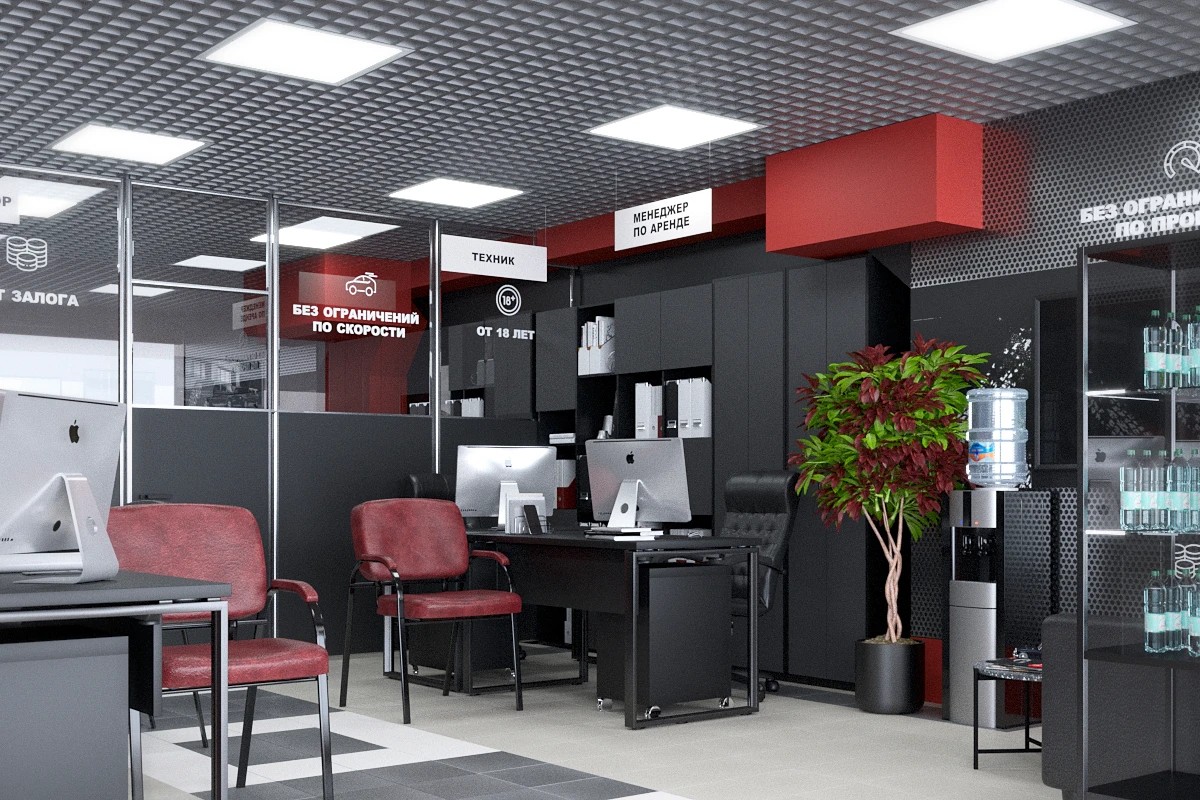 Офис автопроката "PHANTOM" БЦ Т4