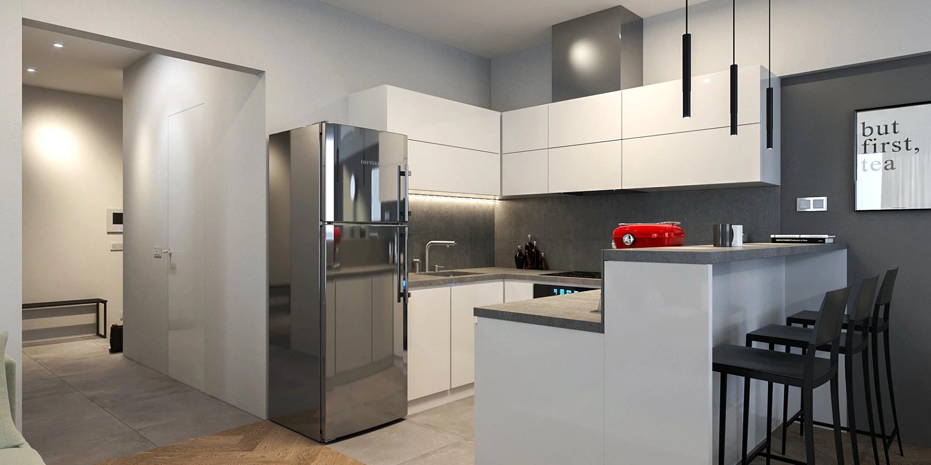 Дизайн-проект интерьера квартиры в Минске для сдачи в аренду