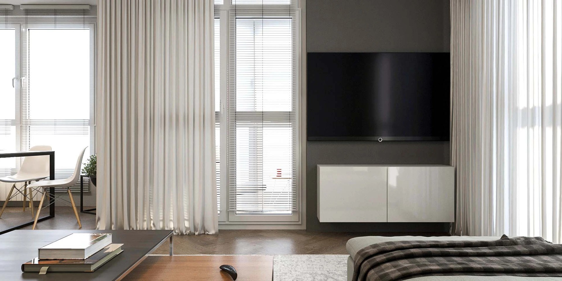 Дизайн-проект интерьера квартиры в Минске для сдачи в аренду