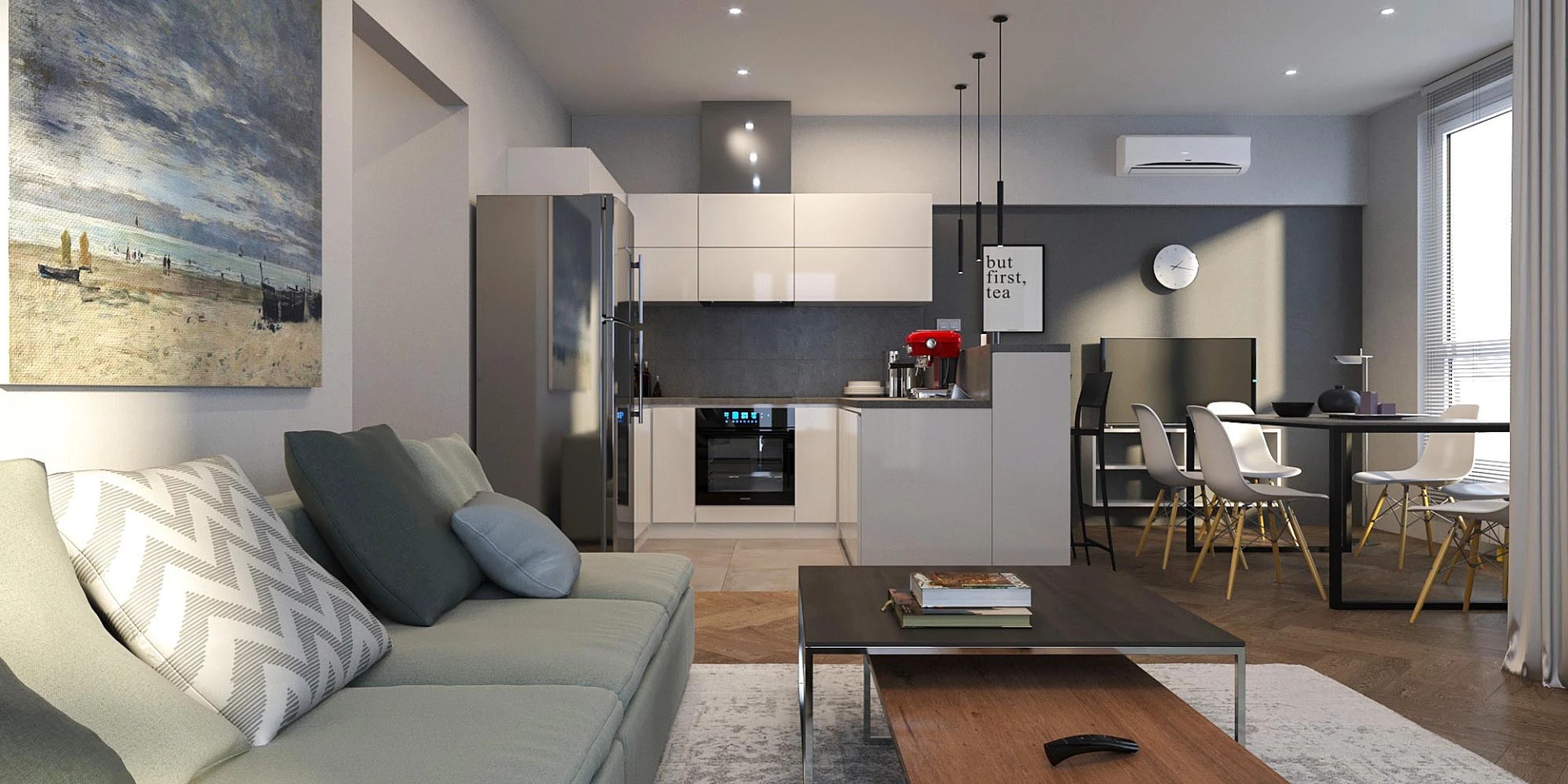 Дизайн-проект интерьера квартиры в Минске для сдачи в аренду