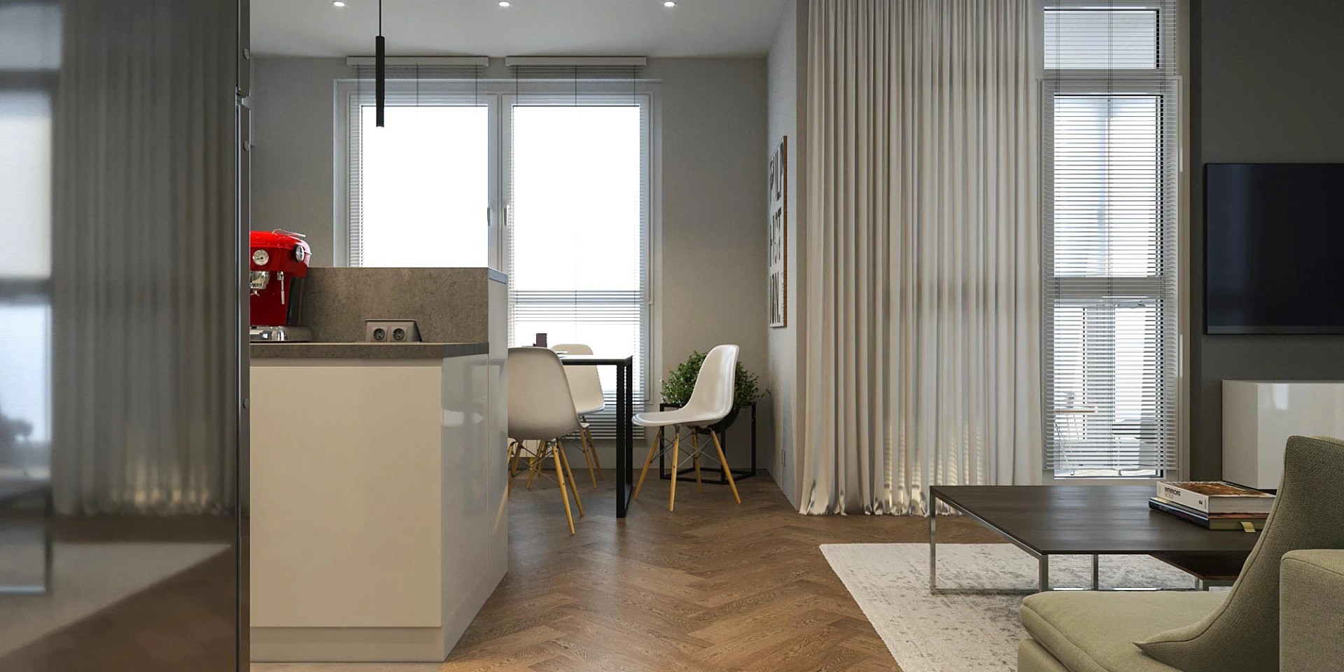 Дизайн-проект интерьера квартиры в Минске для сдачи в аренду