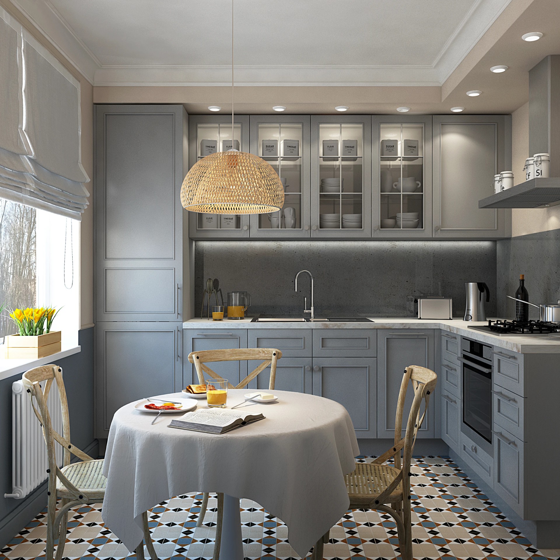 Серия кухонь для проектов в Москве