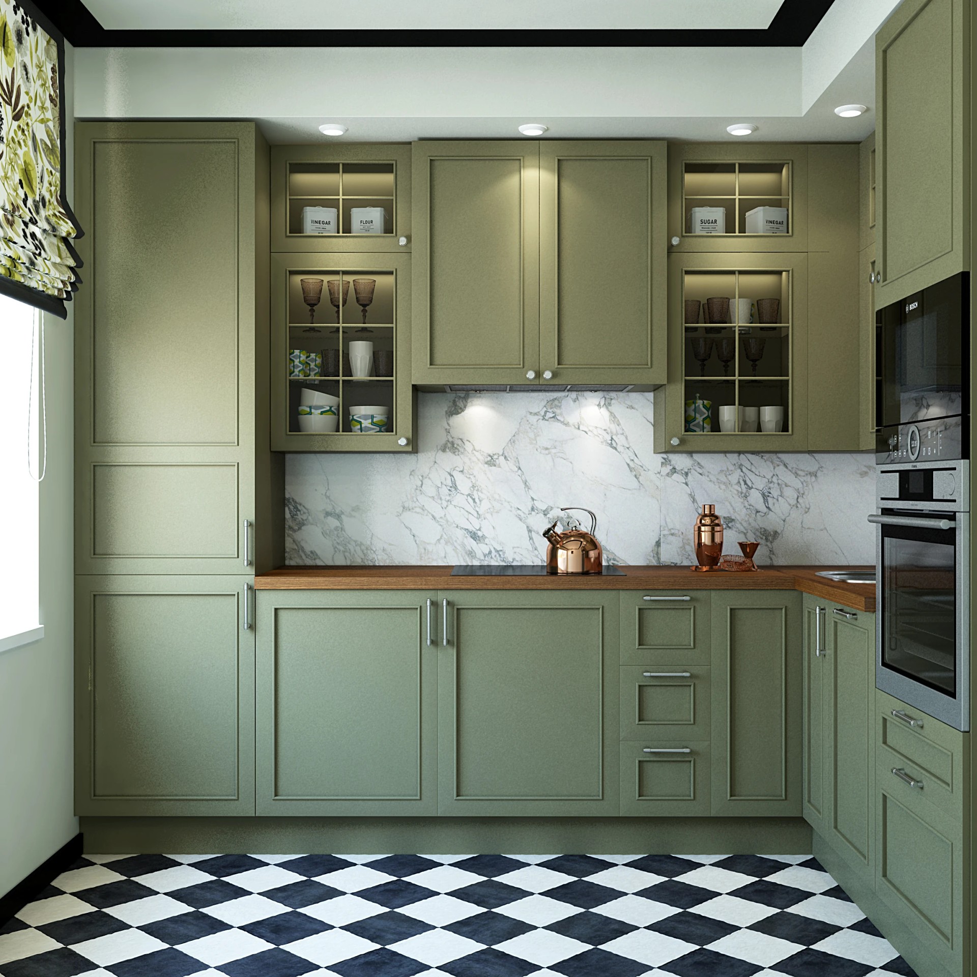 Серия кухонь для проектов в Москве