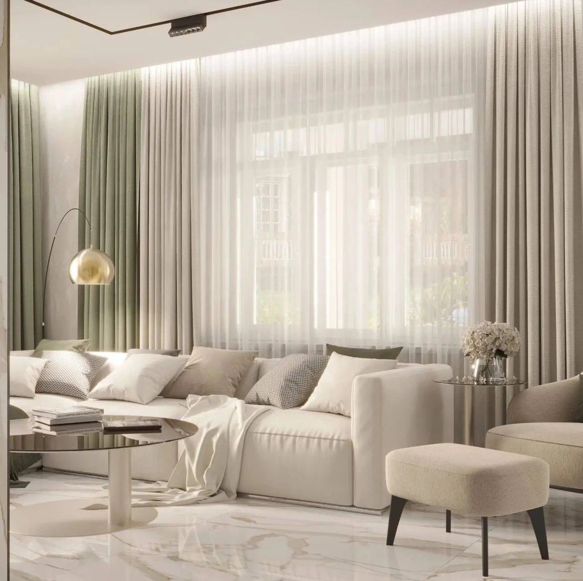 Дизайн проект гостиной