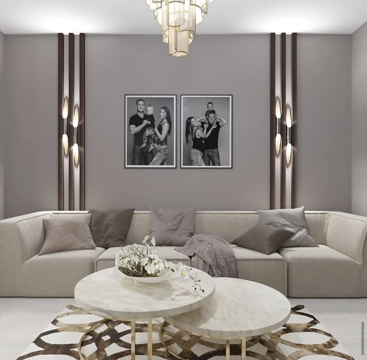 Дизайн проект гостиной