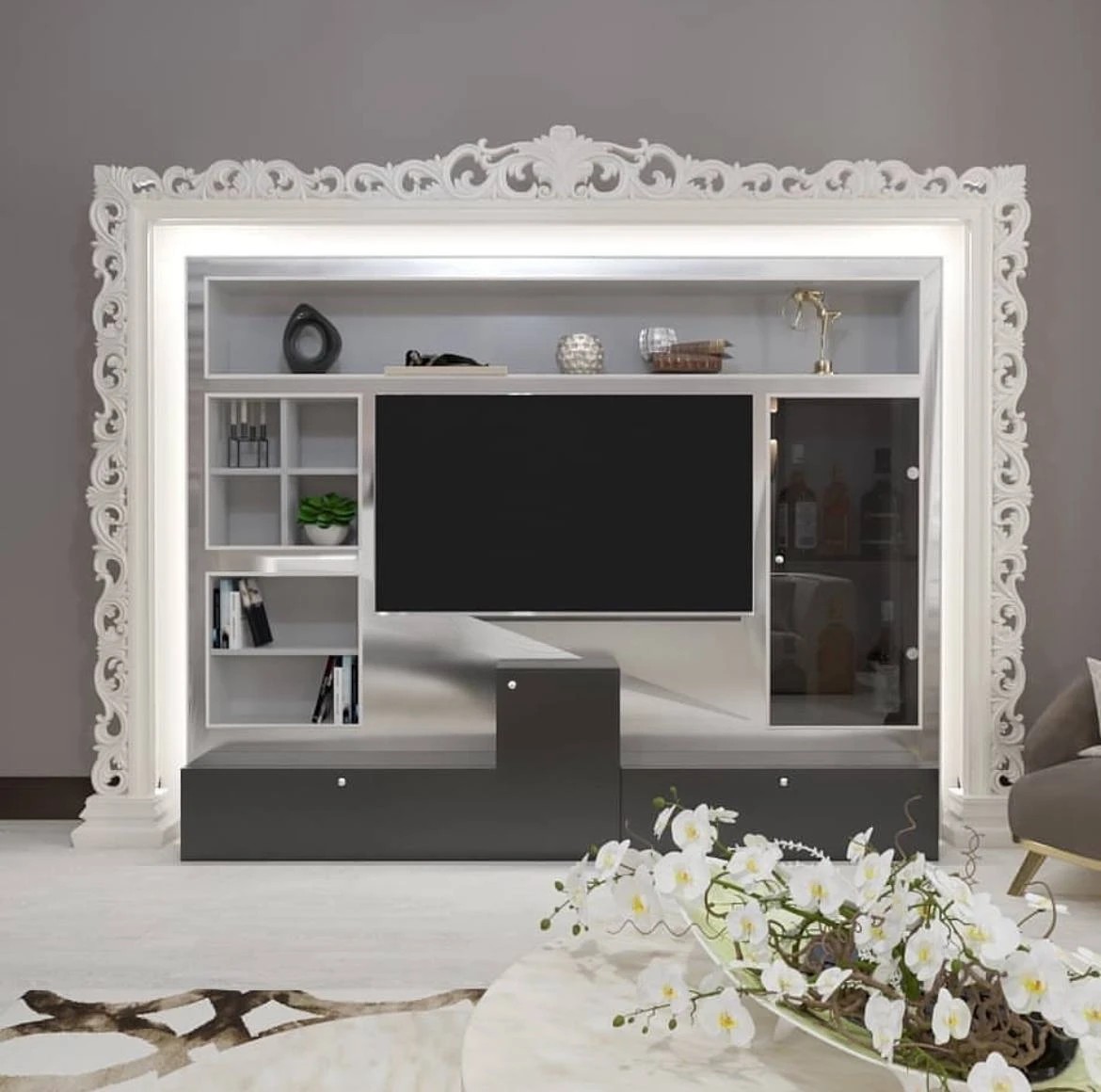 Дизайн проект гостиной