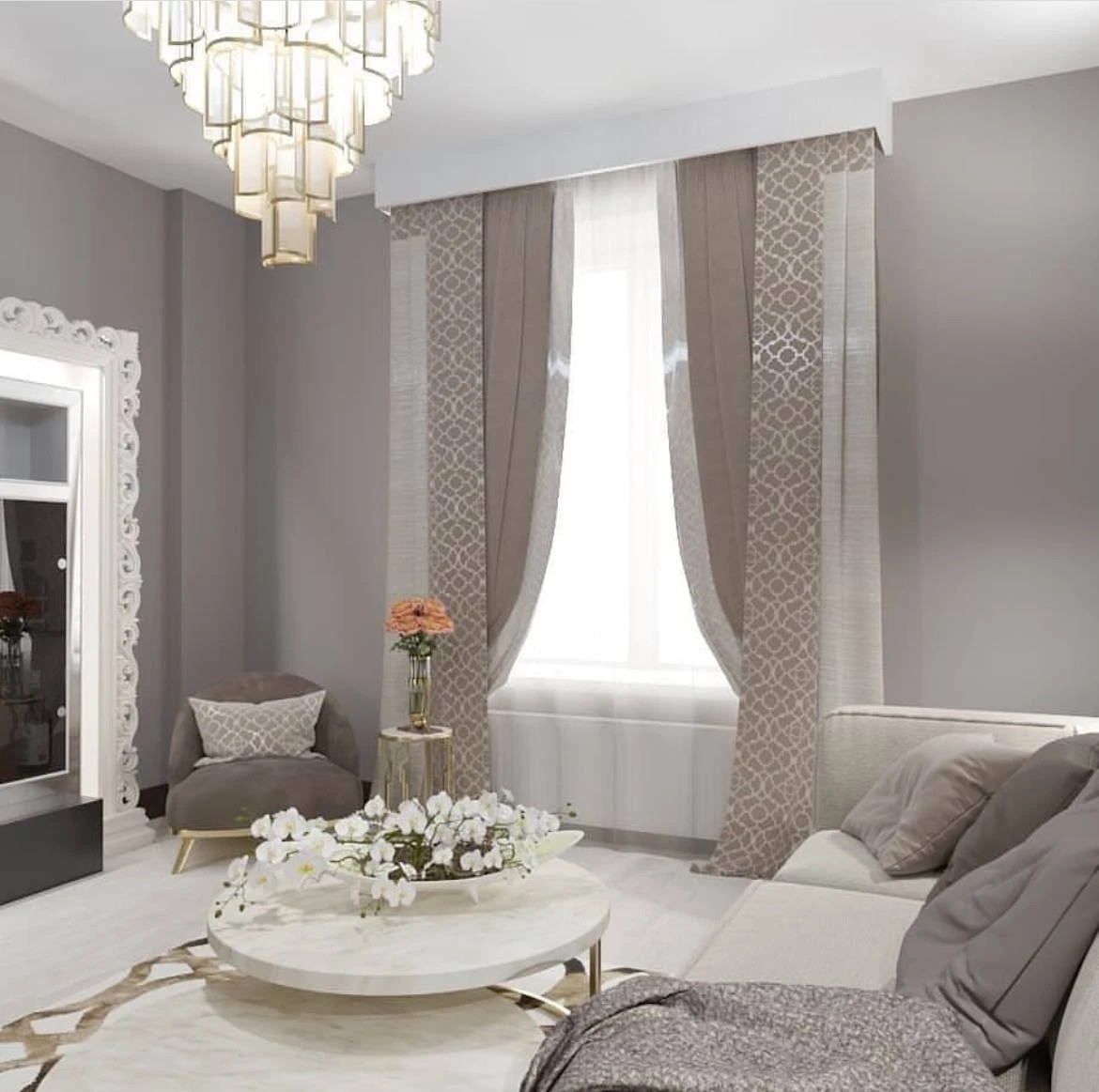 Дизайн проект гостиной