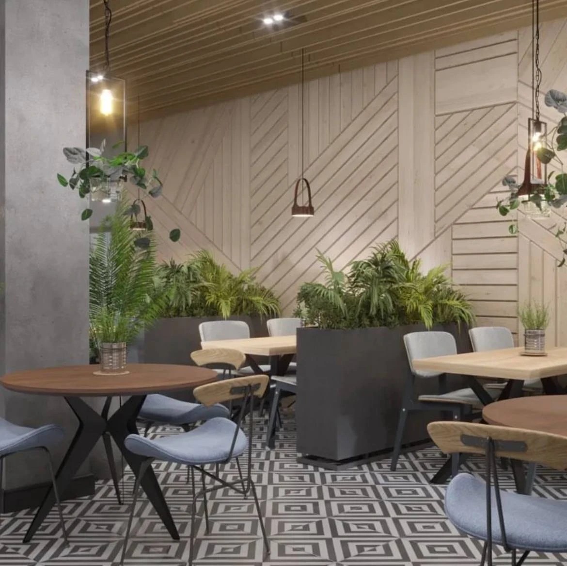 Дизайн кафе в стиле лофт