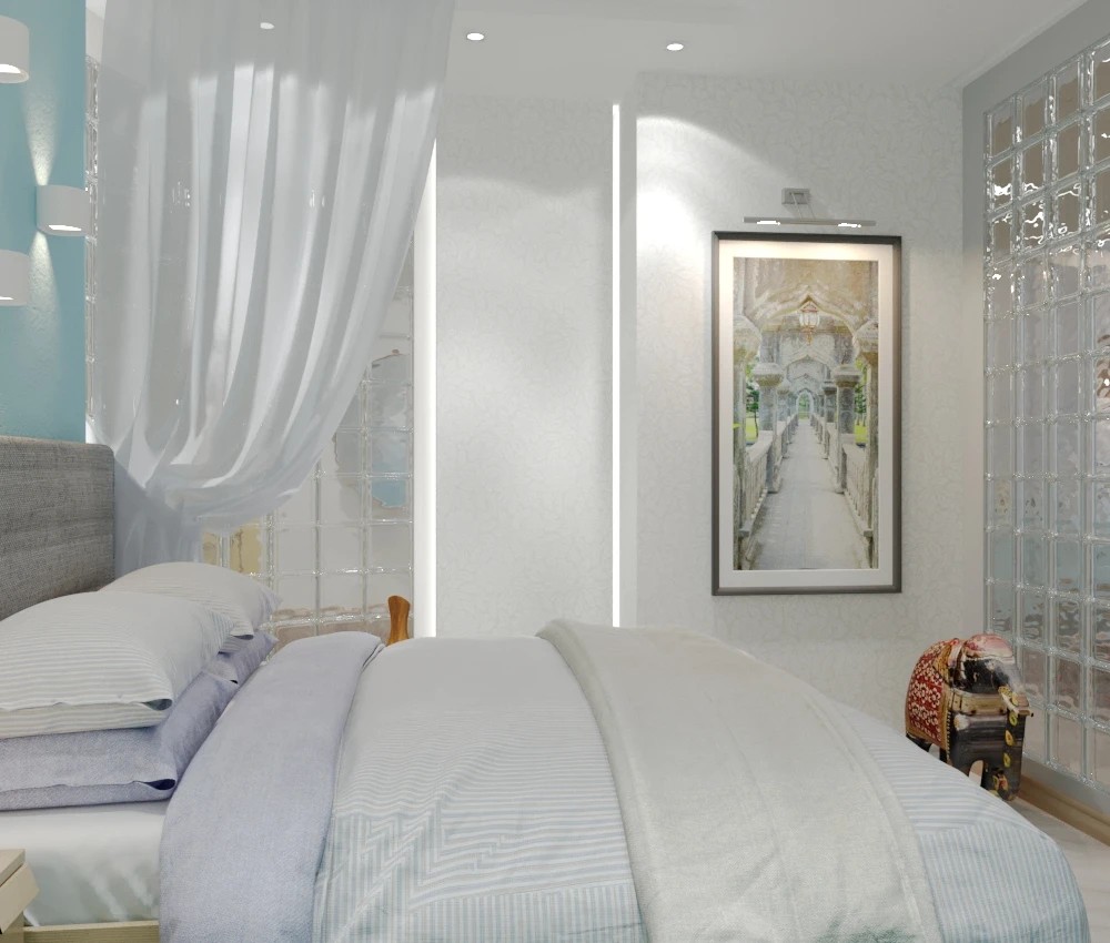 Проект небольшой студии для двоих в Сестрорецке.