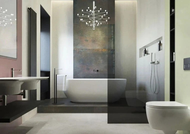 Дизайн интерьера ванной комнаты, г. Красноярск