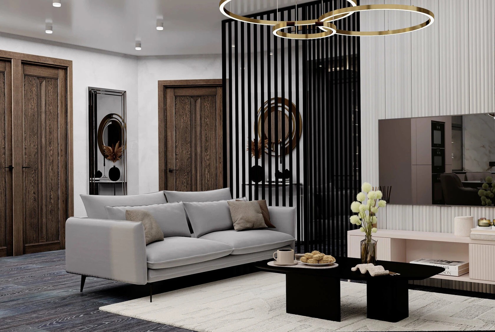 КУХНЯ ГОСТИНАЯ ДЛЯ МОЛОДОЙ ЖЕНЩИНЫ