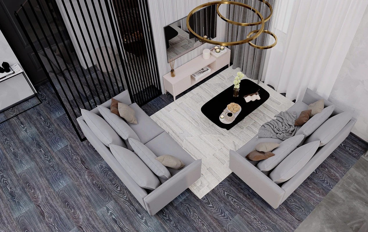 КУХНЯ ГОСТИНАЯ ДЛЯ МОЛОДОЙ ЖЕНЩИНЫ