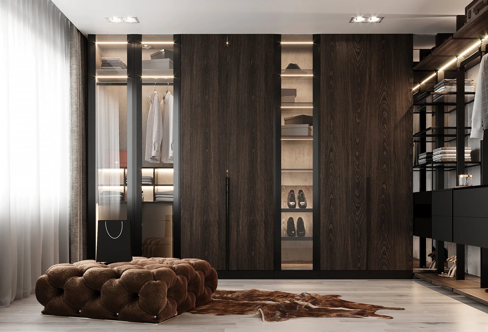 Детальная проработка нестандартной корпусной мебели