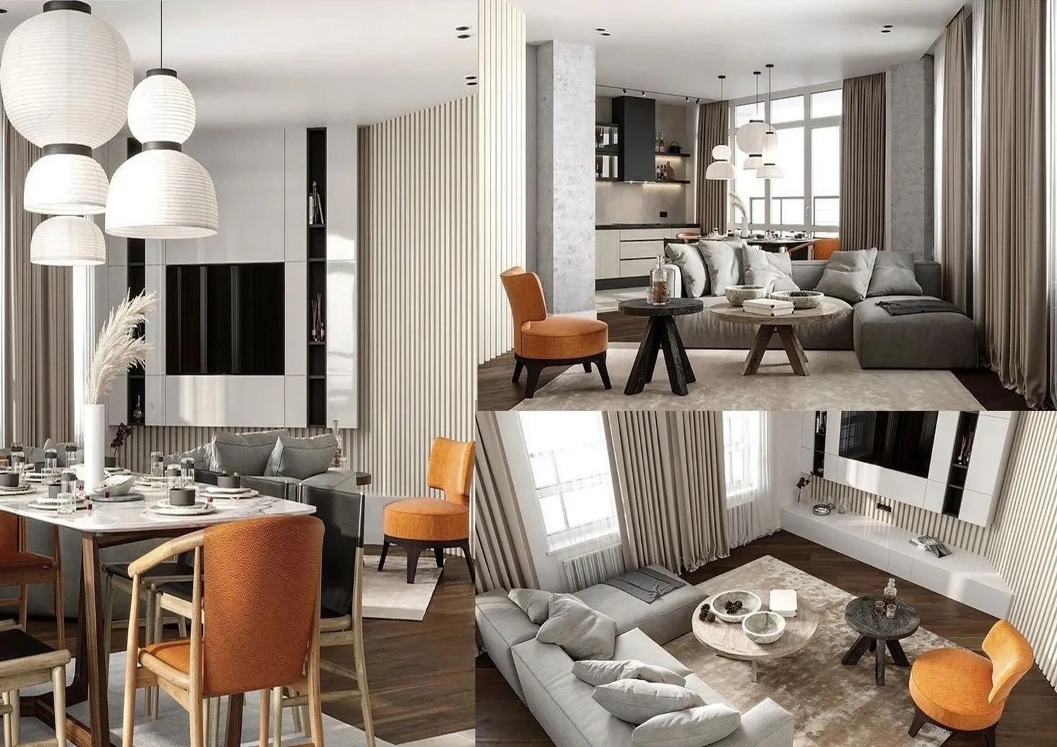 Кухни-гостиные