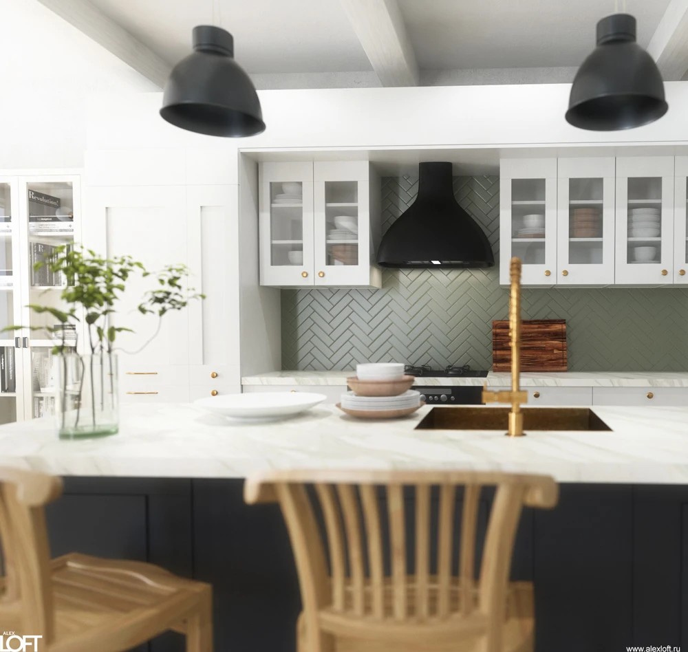 Дизайн интерьера загородного дома в скандинавском стиле