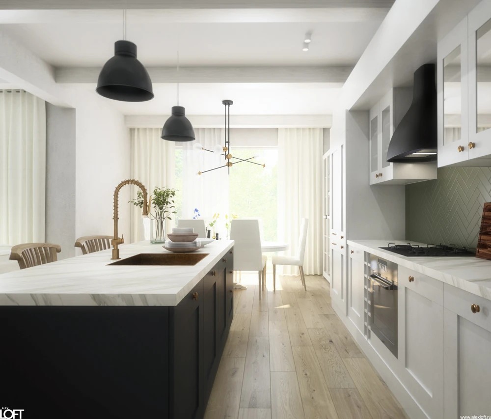 Дизайн интерьера загородного дома в скандинавском стиле