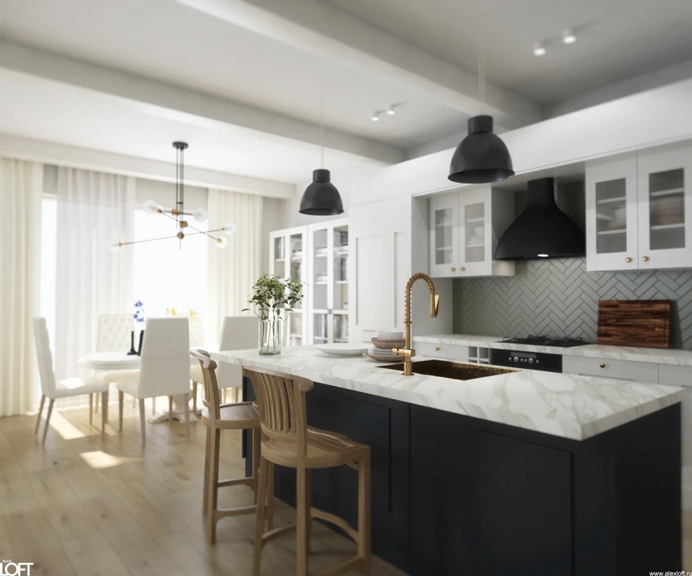 Дизайн интерьера загородного дома в скандинавском стиле