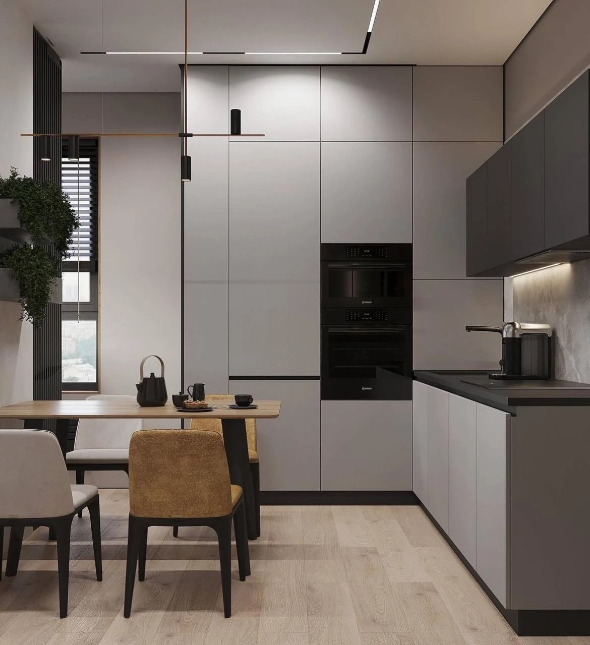 Дизайн-проект кухни-гостиной