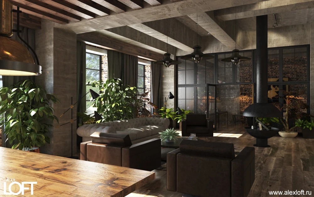 Лофт интерьер в Челябинске