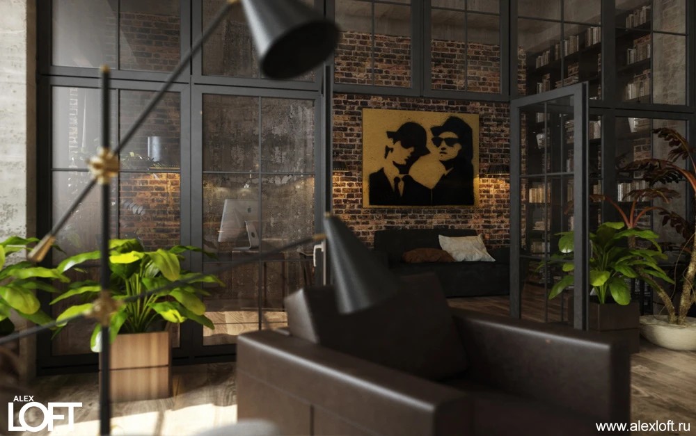 Лофт интерьер в Челябинске