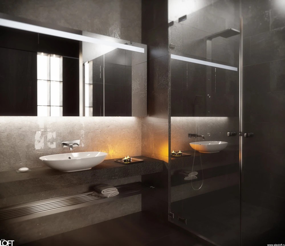 Легкий индустриальный лофт интерьер в «трешке»