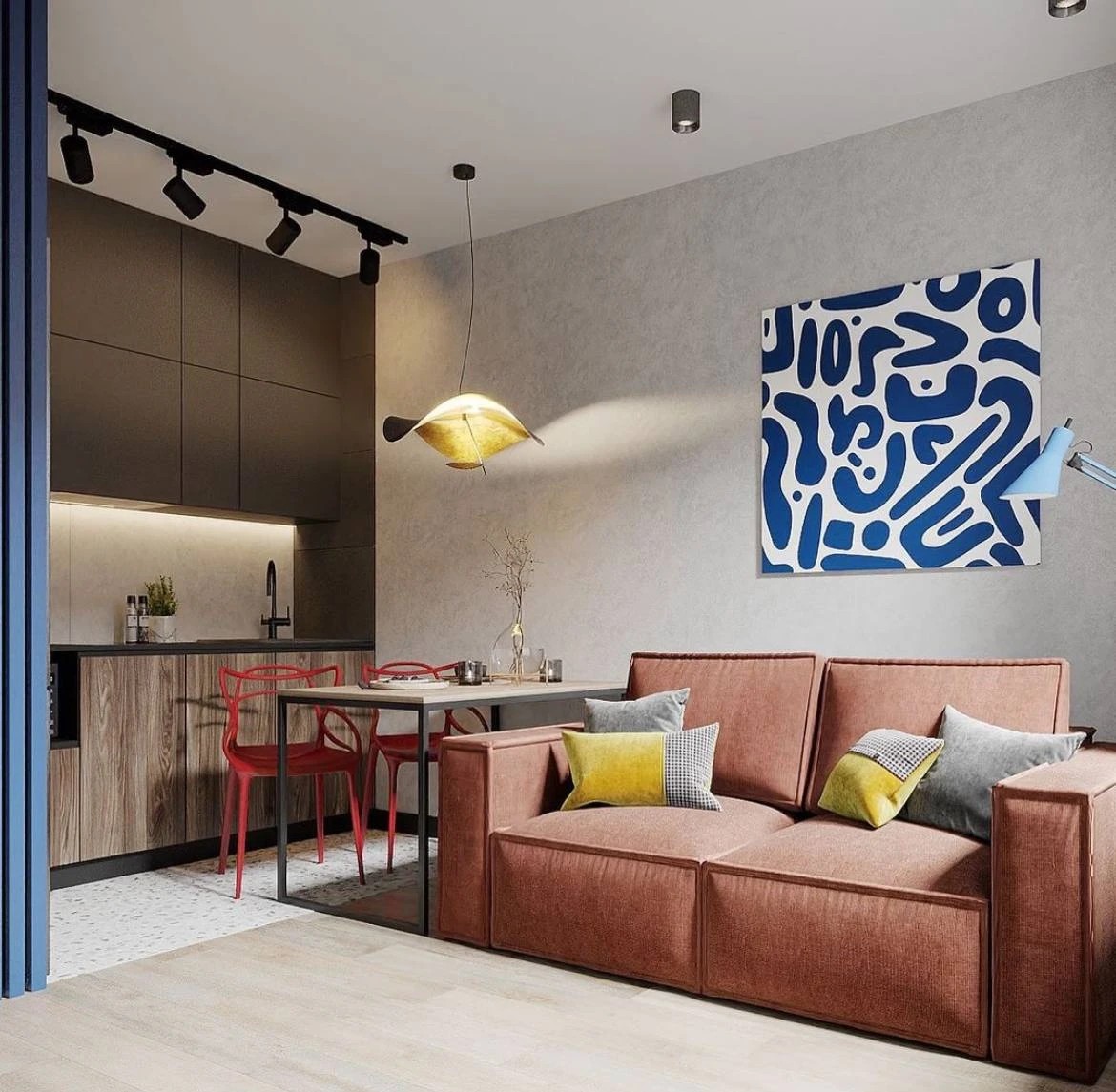 ЖК Палацио. Крошка кухня-гостиная