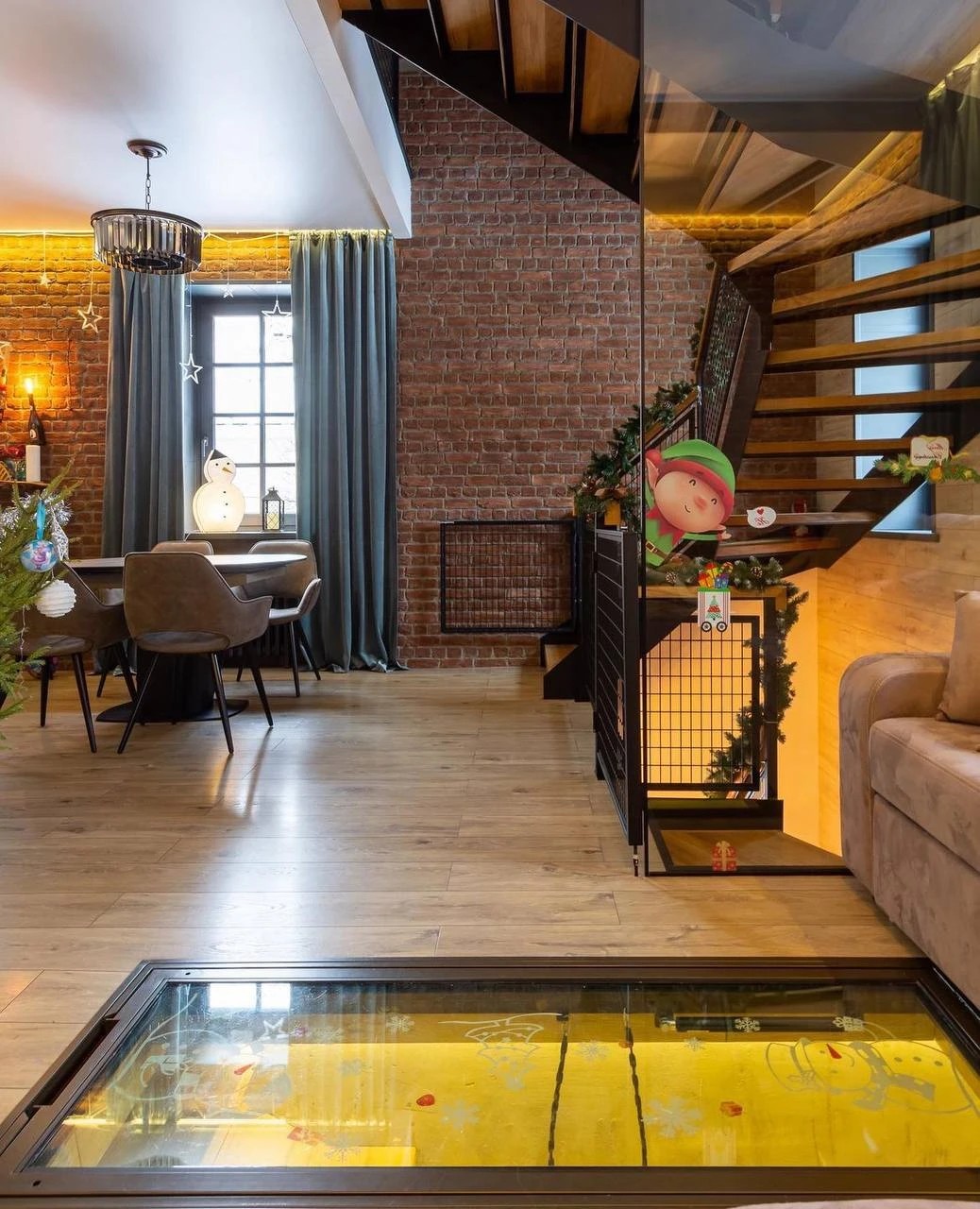 3-х этажная квартира в стиле лофт