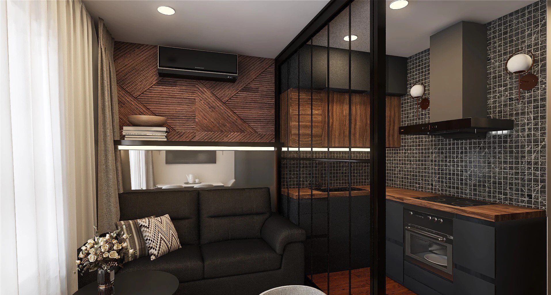 Дизайн студии ЖК "Полис на Неве"