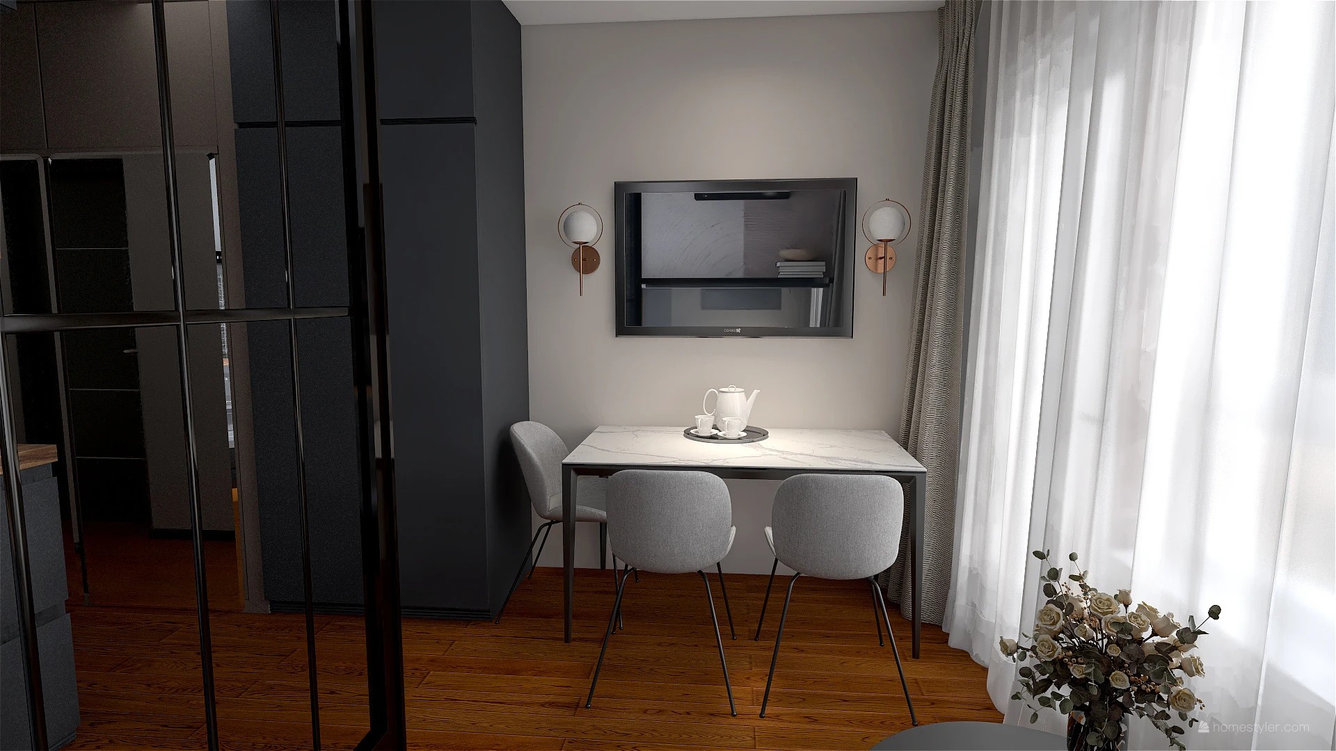 Дизайн студии ЖК "Полис на Неве"