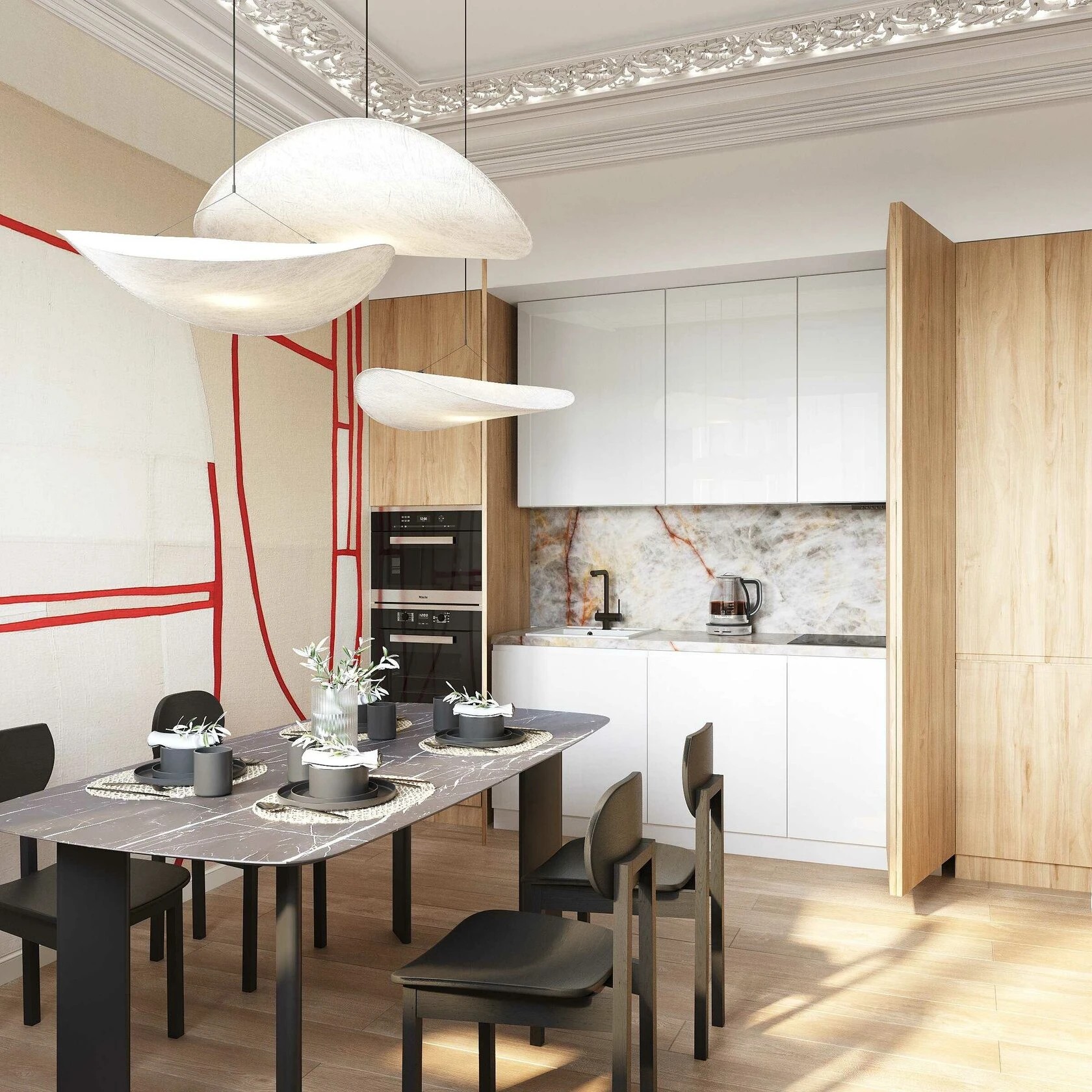 КВАРТИРА В СТИЛЕ ФРАНЦУЗСКОГО ОТЕЛЯ В ИСТОРИЧЕСКОМ ЦЕНТРЕ МОСКВЫ