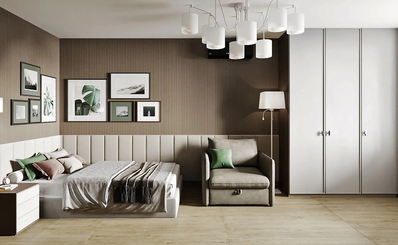 Дизайн трехкомнатной квартиры в ЖК Облака на Лесной