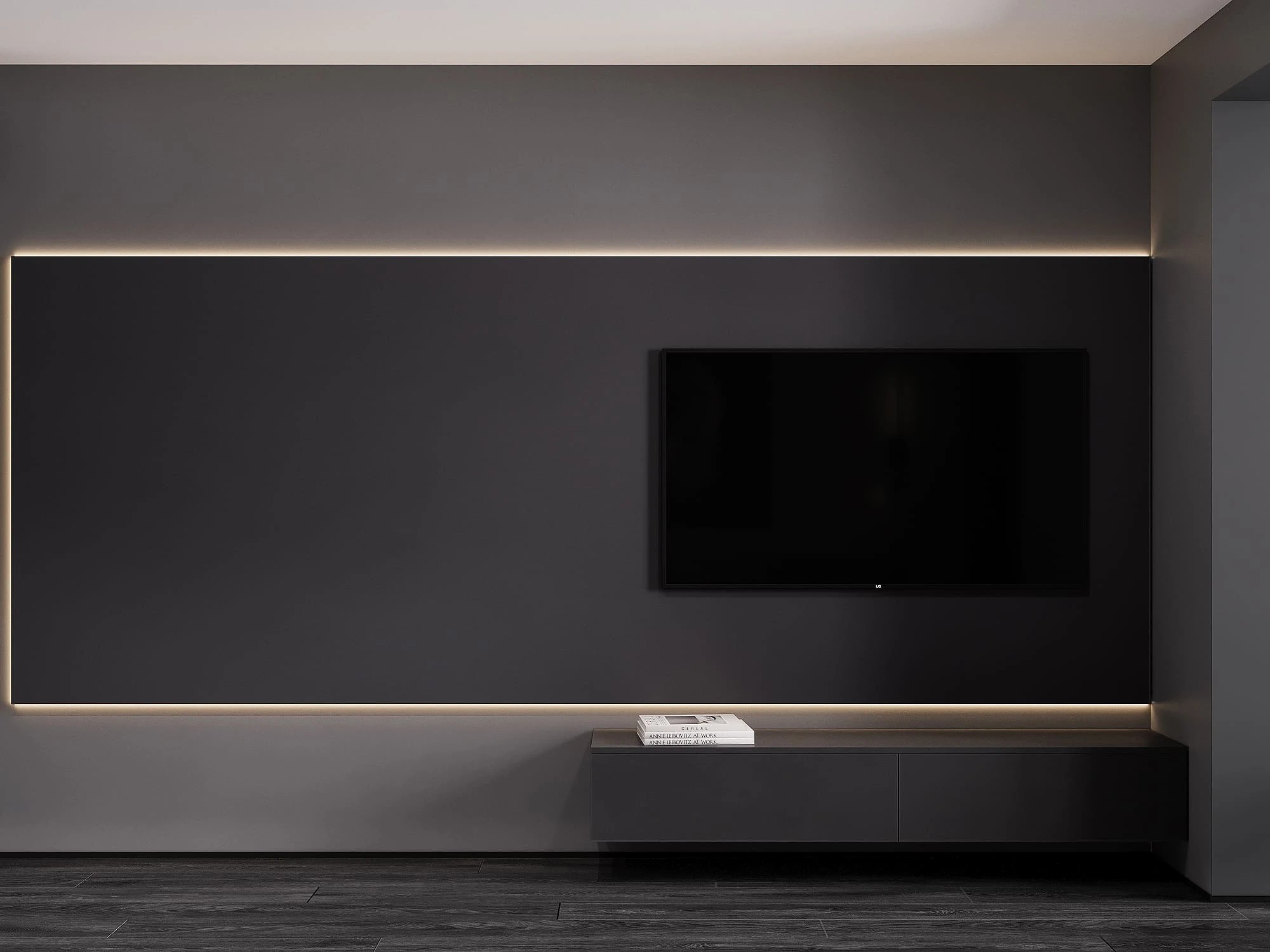 Монохромный интерьер квартиры в ЖК Лыжный