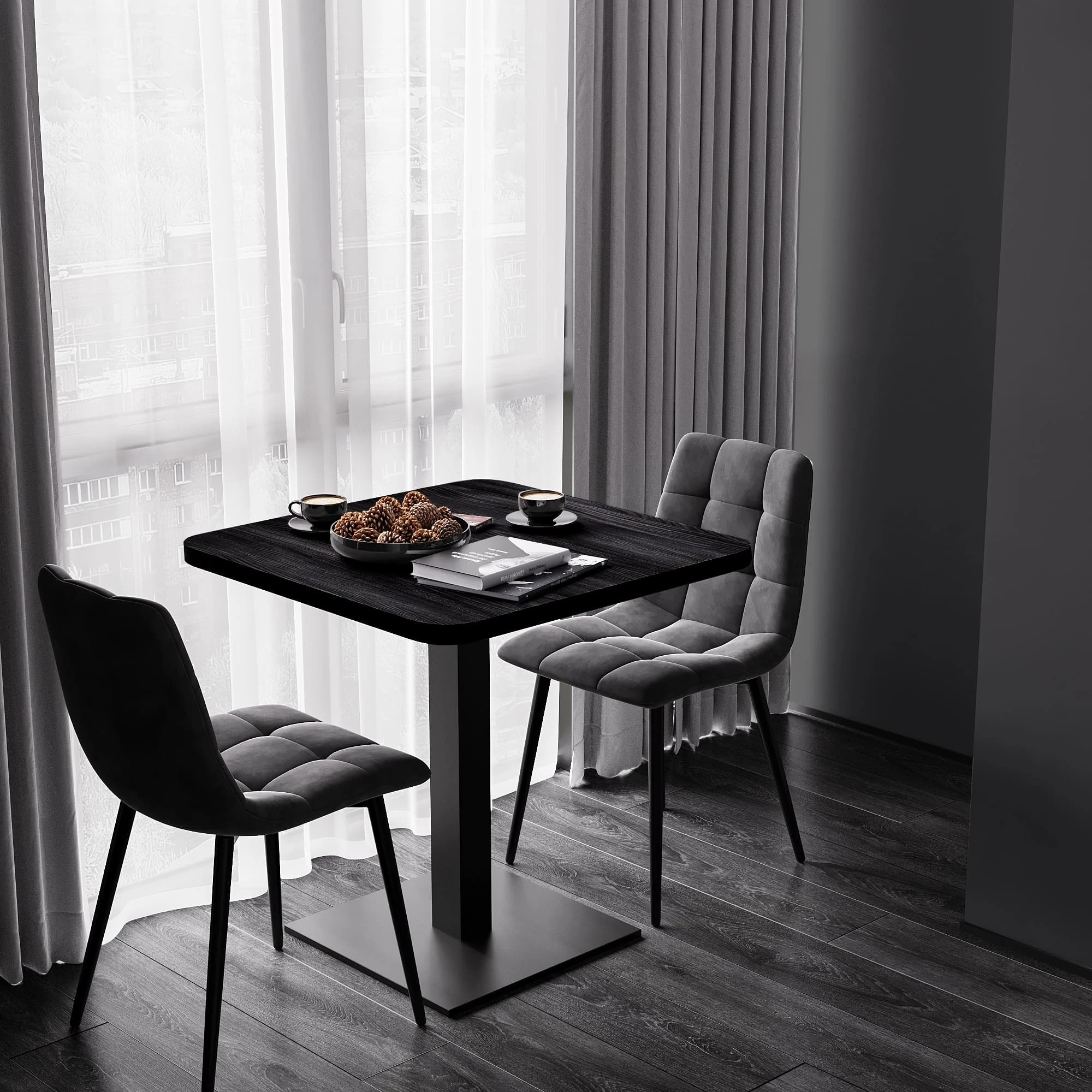 Монохромный интерьер квартиры в ЖК Лыжный