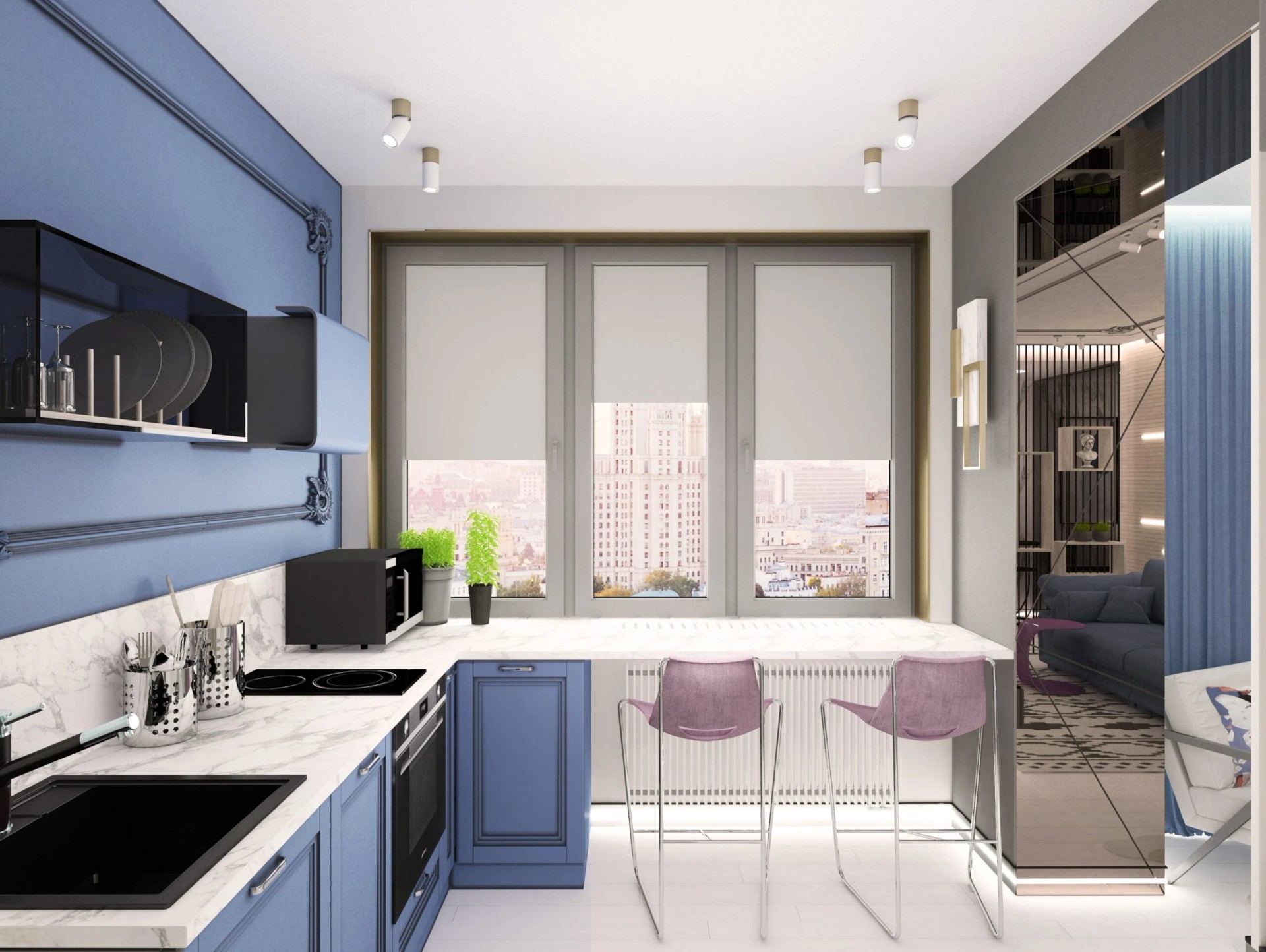 Квартира вторичка для девушки на Новом арбате