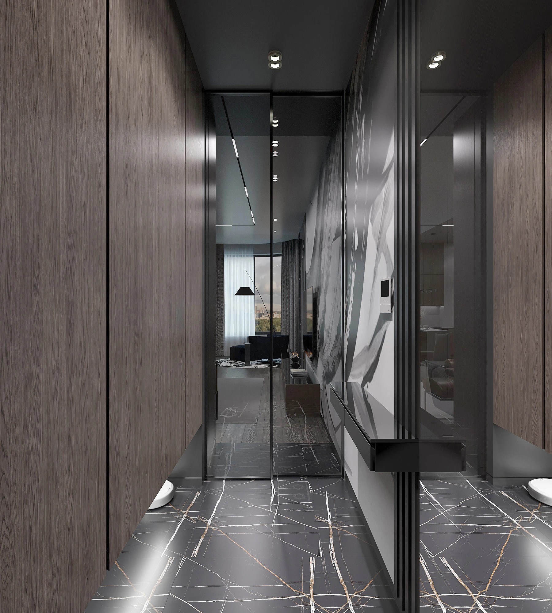 Квартира молодого человека в ЖК "Левел Стрешнево"