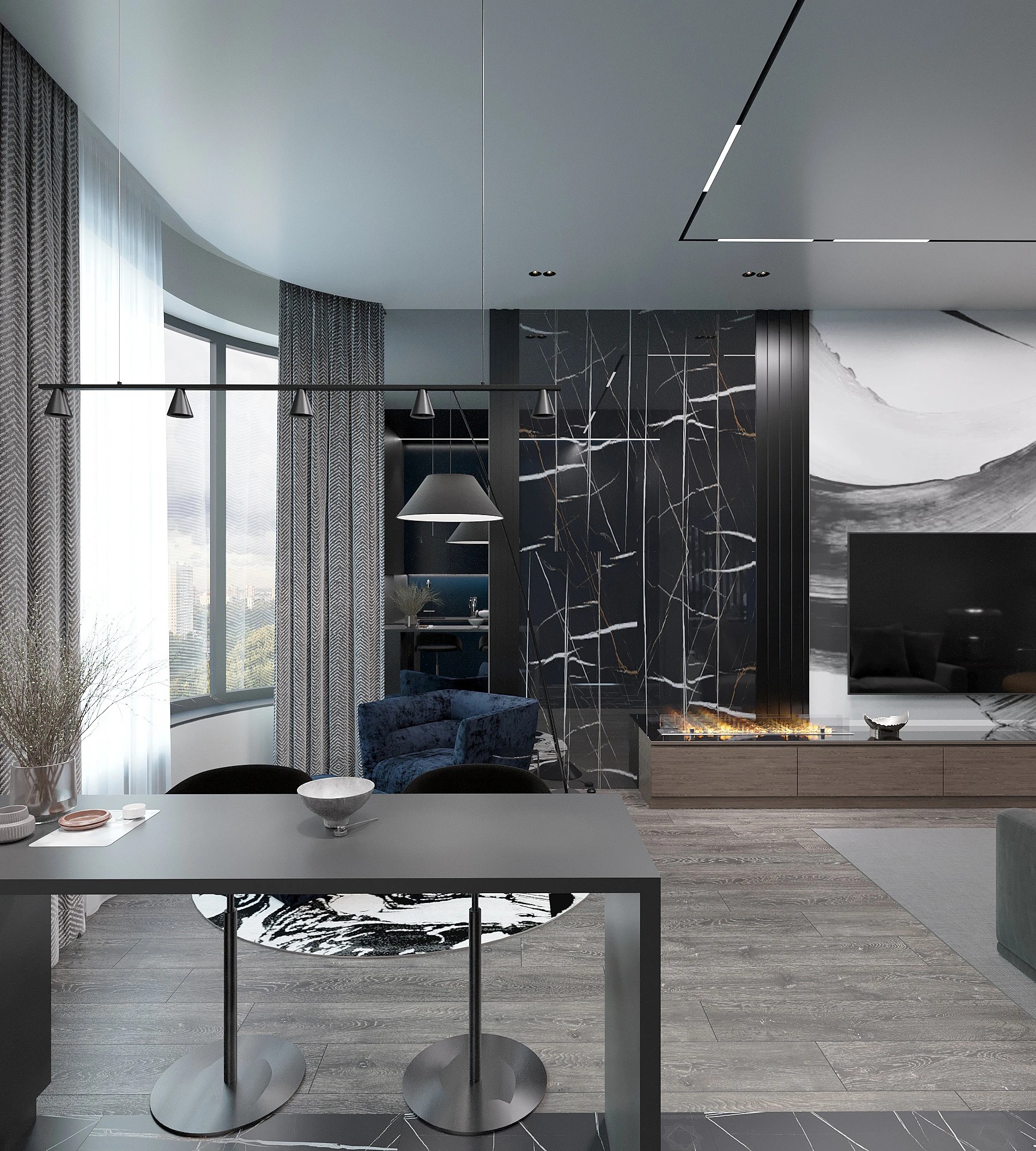 Квартира молодого человека в ЖК "Левел Стрешнево"