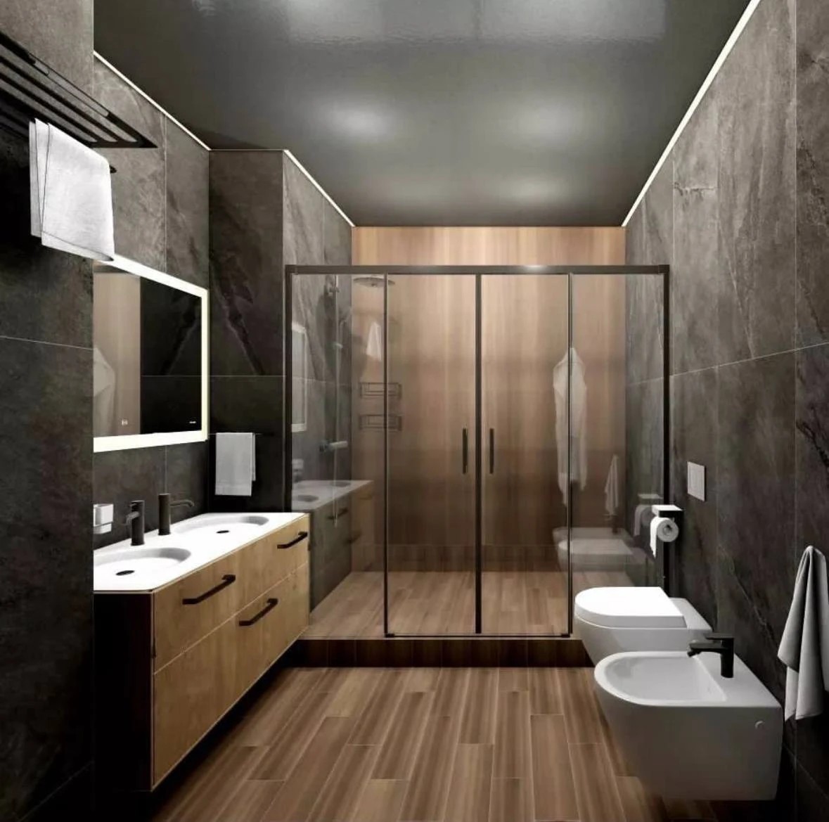 Ссоздания интерьера санузла