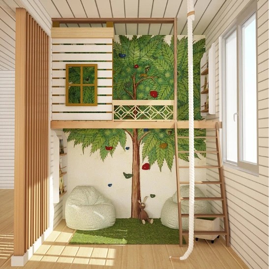 Детская зона в загородном доме