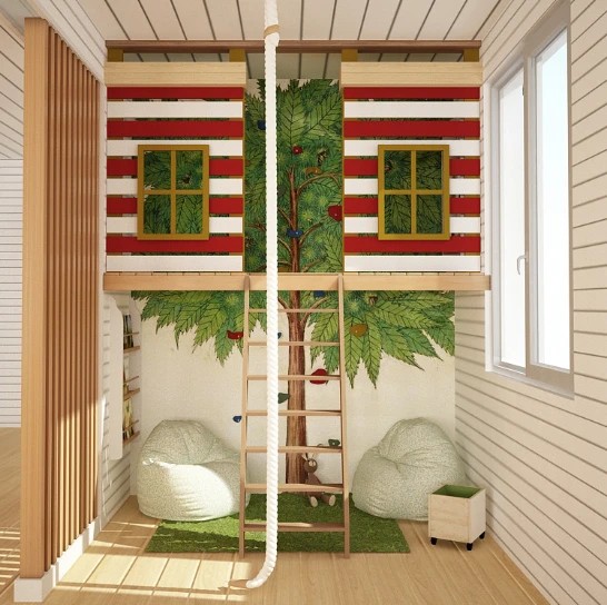 Детская зона в загородном доме