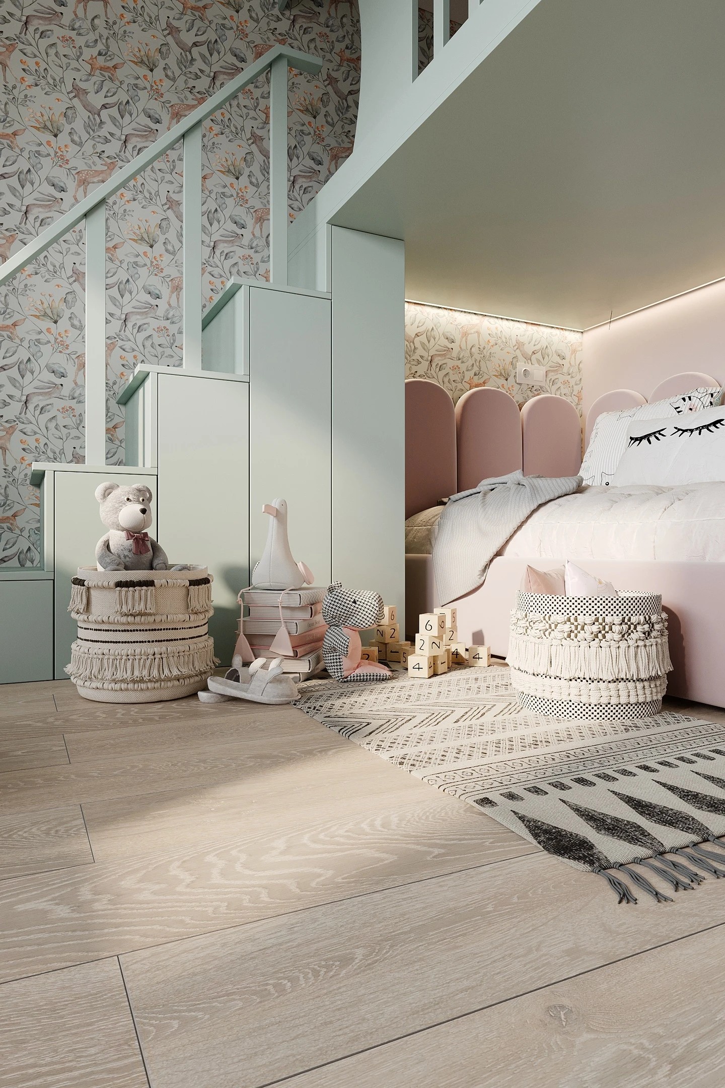 Интерьер детской из квартиры в Люблино