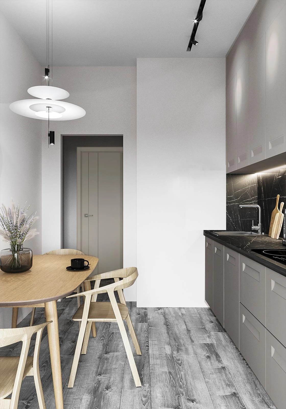 Проект однокомнатной квартиры в скандинавском стиле